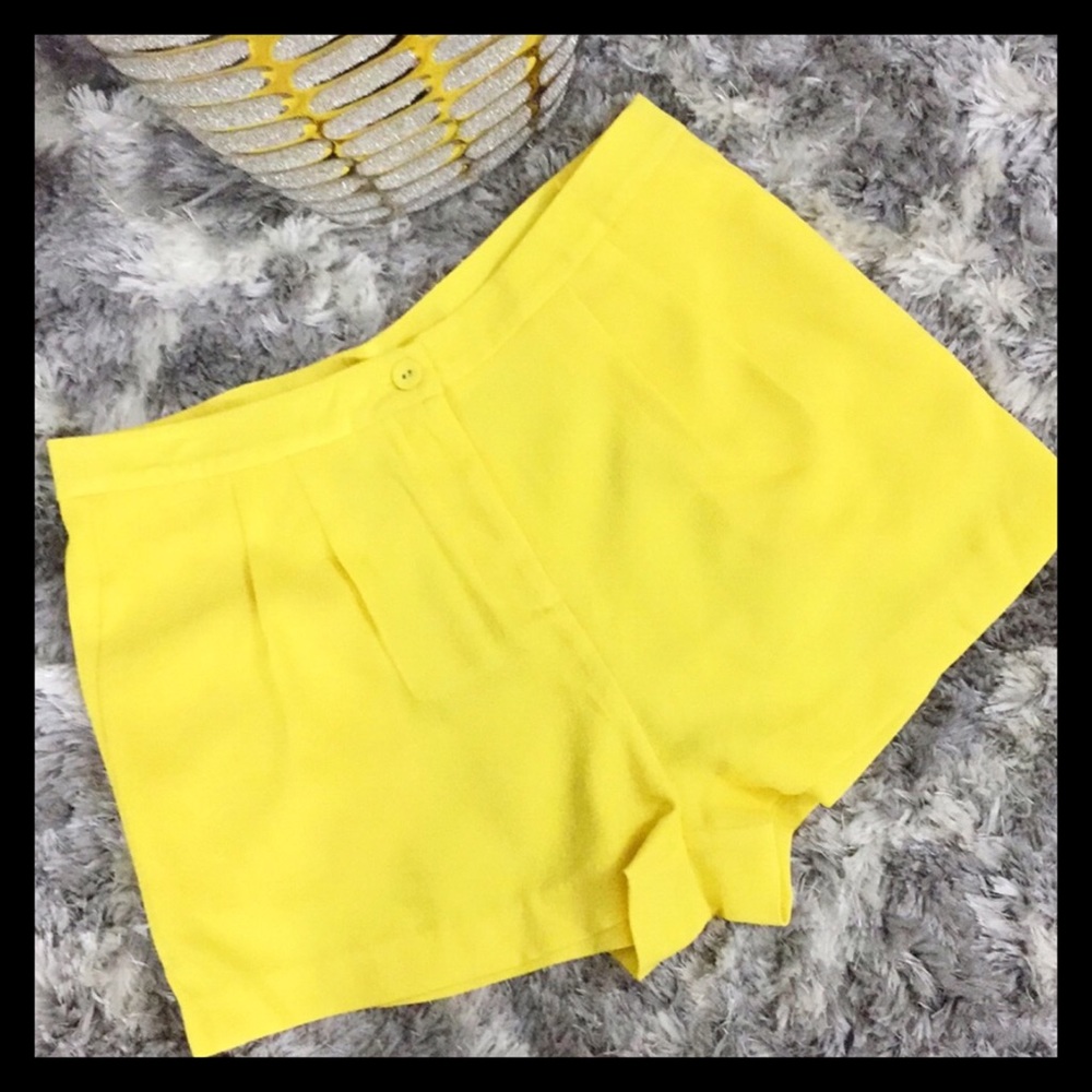 Bright Yellow Shorts